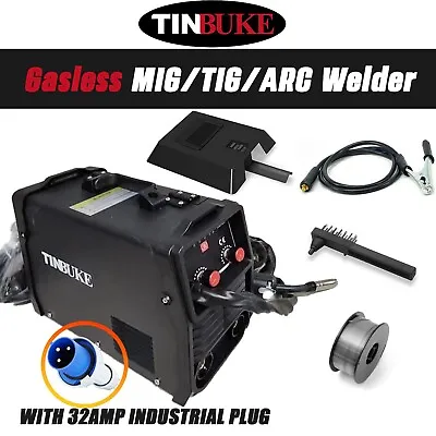 TINBUKE MIG/Stick ARC Welder Gasless No Gas Flux-Cored Wires Welding Machine • £95.88