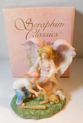 SERAPHIM CLASSICS ANGELS TO WATCH OVER ME SIXTH YEAR BOY FIGURINE W/ BOX #78097 • $9.99