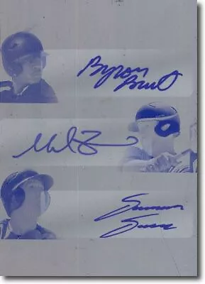 2012 Byron BUXTON * Mike ZUNINO * David DAHL * Rize Auto Press Plate 1/1 • $175