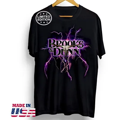 Brooks And Dunn Shirt LIGHTNING Tour Concert Funny Black Vintage Gift Men Women • $16.98