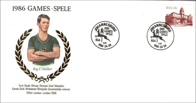 £1 • Buy South Africa RSA 1986 Olympic Gold Medal Winner London 1908 Commemorative Cover