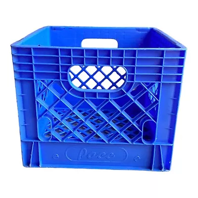 Pace Dairy Dairies Plastic Milk Crate Blue  • $15