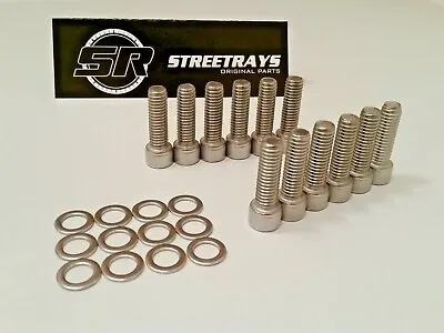 [sr] Sbc 3/8  Stainless Steel Bolt Set For Aluminum Intake Manifold 1 1/4  Inch • $15.50