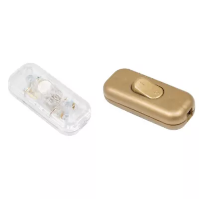 Inline Cord Switch 2A 250V Gold Or Clear • £3.47