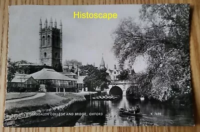 Postcard Used - Magdalen College And Bridge Oxford England Dated 1962. • £2.24