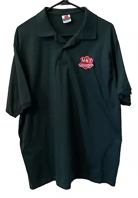 MKT Railroad Shirt Green Polo Short Sleeve Missouri Kansas Texas Size XL • $8.91