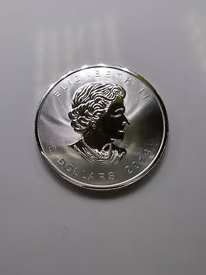 2014 1 Oz Silver Canadian Maple Leaf .9999 Fine $5 Coin • $34.19