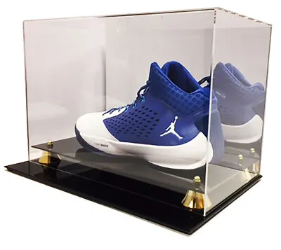 $47.99 • Buy Deluxe Acrylic UV Protected Sneaker Shoe Cleat Mirror Back Display To Size 16