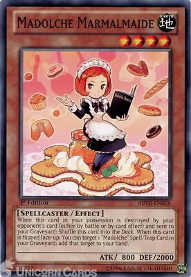 £0.99 • Buy ABYR-EN026 Madolche Marmalmaide Common 1st Edition Mint Yu-Gi-Oh! Card