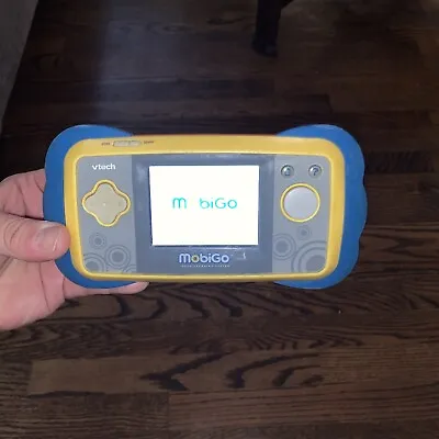 Vtech Mobigo Blue Yellow Touch Handheld Learning System No Charger Battery • $24.99