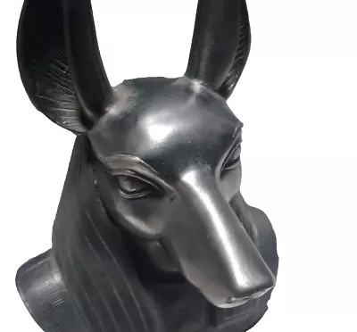 Ebros Anubis Egyptian God Of Afterlife Handmade Head Statue Of Basalt Stone 2KG • £96.05