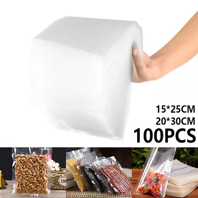 Vacuum Sealer Bags 100Pcs 6x10/8x12 Inch Food Saver Bags Reusable For ChYVj • $31.59