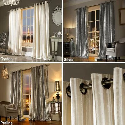 £69.99 • Buy Kylie Minogue Velvet Curtains Eyelet Ring Top Luxurious Iliana  New   