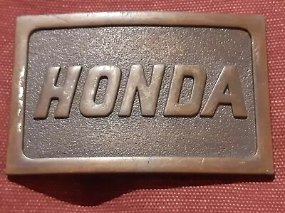 Vtg Honda Belt Buckle Brass 1970's Motorcycles Unbranded Classic • $17.50