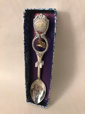 Vtg NOS Shelburne Museum Forge Ahead Vermont Souvenir Spoon W/charm Made In USA • $7.95