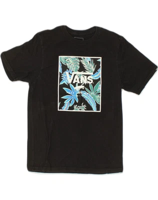 £12.56 • Buy VANS Womens Custom Fit Graphic T-Shirt Top UK 14 Large Black Cotton ER07