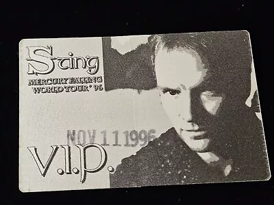 Vintage Sting Backstage Pass Personaly Used Michael Chugg Original Satin Pass • $18