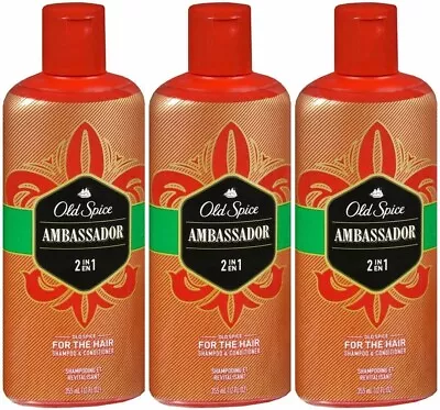 OLD SPICE 2-in-1 Shampoo And Conditioner Ambassador Men's  12 Ounce 3 Pack • $16.99