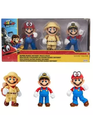 NINTENDO • Super Mario Odyssey • Action Figures • 3-Pack • Jakks Pacific • £24.95