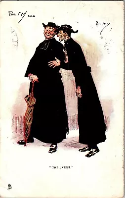 £14.82 • Buy Tucks 1772 Artist Phil May, Men Gossiping, The Latest Vintage Postcard J66