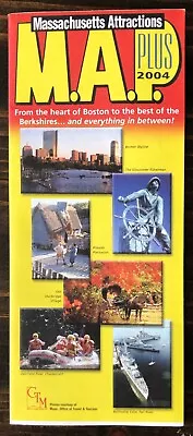 Vintage CTM Massachusetts Attractions Map (2004) • $2.99