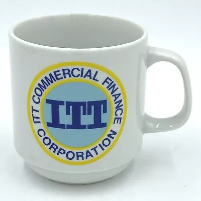 ITT Commercial Finance Corp Mug Coffee Cup Vintage Advertising Logo Ceramic DH • $16.95