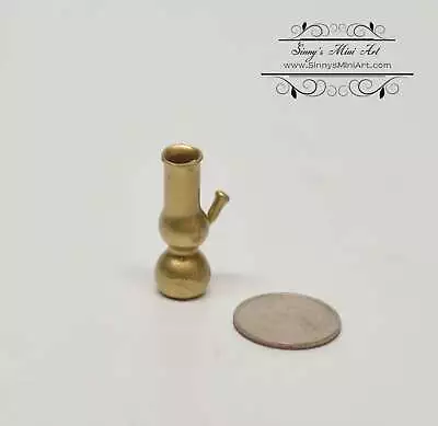 1:12 Dollhouse Miniature Gold Water Pipe/ Miniature Bong BD HB806 • $14.59