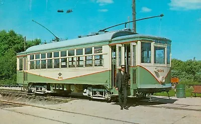 Postcard Trolley Seashore Museum Kennebunkport Maine Stone Webster Car Company • $4.65