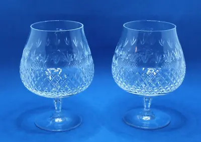 Set Of 2 Vintage Mikasa Chatsworth Brandy Full Lead Crystal Glasses • $35