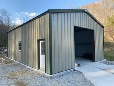 16x20x9 Steel Building SIMPSON ALL GALVALUME Metal Garage Storage Building Kit • $6500