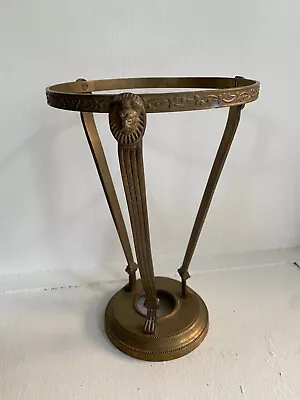 Vintage Handcrafted Brass Lion / Leo Crystal Ball Stand / Holder • $85