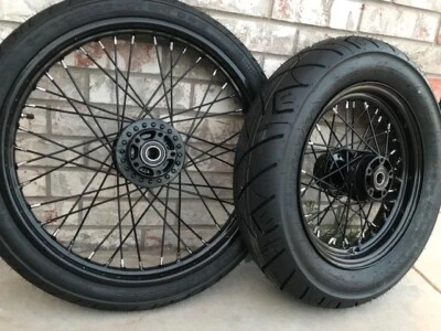 $1360 • Buy 2005-2017 Harley Sportster Nightster 72 1200xl 883xl Wheel Set Black Black 