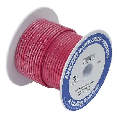 Ancor 104810 RV/ Boat Marine Grade Primary Electrical Wire #14 Gauge Red 100' An • $28.23