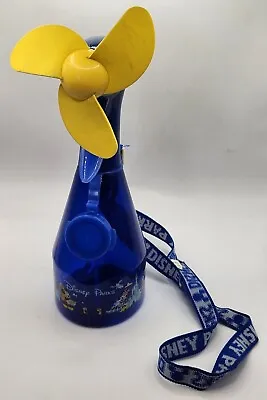 Disney Parks Mickey Mouse Water Misting Fan Spray Bottle With Lanyard TESTED • £10.57