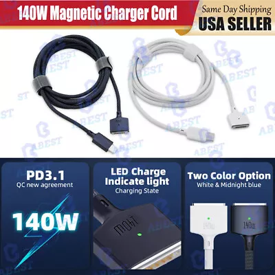 For MacBook Pro 2023/Air M2 USB Type C To Magsafe 3 Magnetic Power Cable Cord • $16