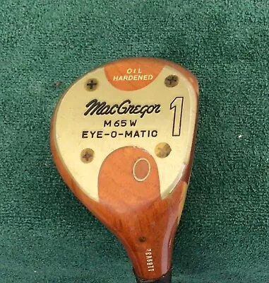 MacGregor Eye-O-Matic PERSIMMON M65W Driver RH True Temper Dynamic Stiff Steel' • $159.98