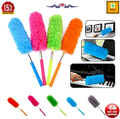 £5.75 • Buy EXTENDABLE FEATHER DUSTER Long Telescopic Duster Magic Static Duster Brush 80cm
