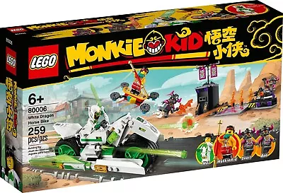 New Lego Monkie Kid 80006 White Dragon Horse Bike 4 Minifigures Tracked Mail • £46.95