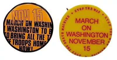 1969 March On Washington Stop The Vietnam War Buttons • $49.95