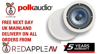 £115 • Buy Polk Audio RC60i In Ceiling 100W Speakers 5 Year Warranty FREE P&P - Pair