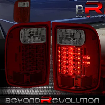 For 2001-2011 Ranger LED Tail Lights Lamp Chrome Red Smoke Lens Assembly LH+RH • $76.99