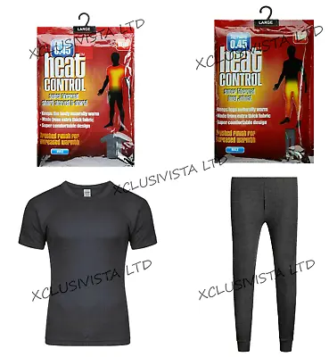 Mens Thermal Long Johns Top Bottom Underwear Trouser TShirt Set Full Half Sleeve • £5.99