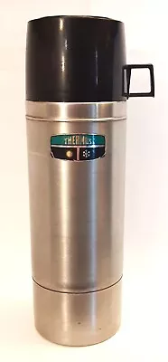 Vintage Thermos King-Seeley Stainless Steel Model 2464S Quart Size COMPLETE • $14.99