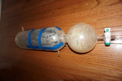 $135 • Buy Chemglass  Glass Dewar Condenser Dewars Ice Liquid Nitrogen Vacuum Ace 1000 Trap
