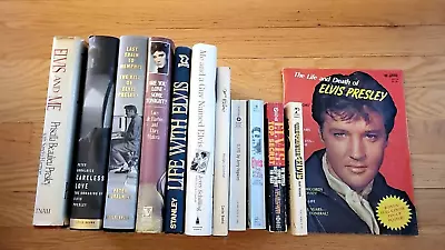 LOT OF 12 ELVIS PRESLEY Hard Cover/Paper Back Books And Magazine • $69.99