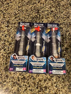 Doctor Who - 4th 5th & 8th Doctor’s Sonic Screwdriver Set - New/Sealed • $99.95