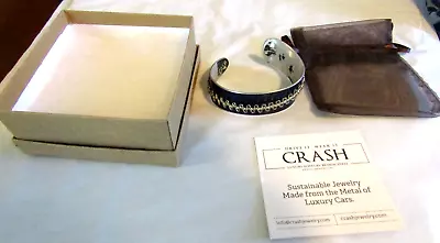 RARE Signed CRASH MERCEDES SL 400 Jewelry Cuff Bracelet From Car Crash NIB Blue • $44.99