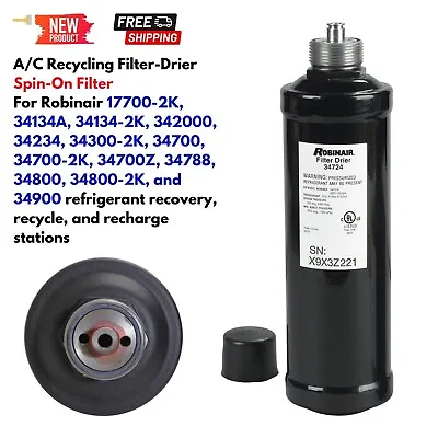 34724 Filter-Drier Spin-On For Robinair Automotive A/C Machine 17700 34788 34288 • $133.05