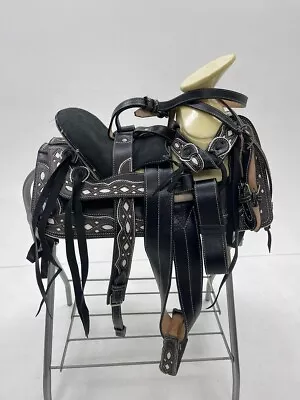 KingSaddle Mexican Leather Horse Saddle/ Silla De Montar Estilo Charro • $549