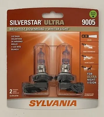 SYLVANIA 9005 SilverStar ULTRA High Performance Headlight Pair Set 2 Bulbs • $32.99